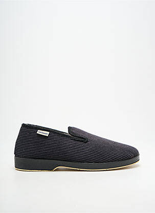 Chaussons/pantoufles bout rond bout rond noir SOIR ET MATIN homme