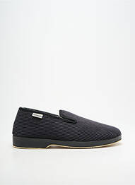 Chaussons/pantoufles bout rond bout rond noir SOIR ET MATIN homme