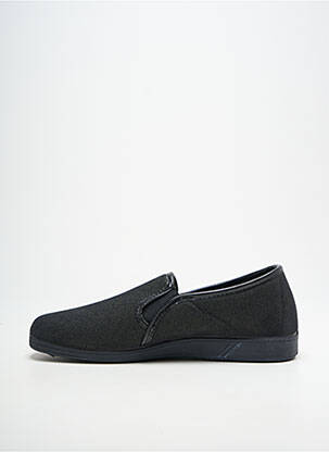 Chaussons/pantoufles bout rond bout rond noir SEMELFLEX homme