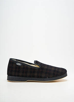 Chaussons/pantoufles bout rond bout rond noir SEMELFLEX homme