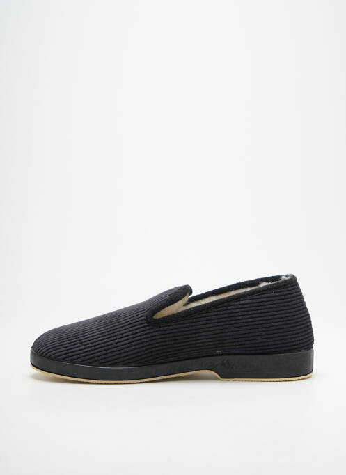 Chaussons/pantoufles bout rond bout rond noir SOIR ET MATIN homme