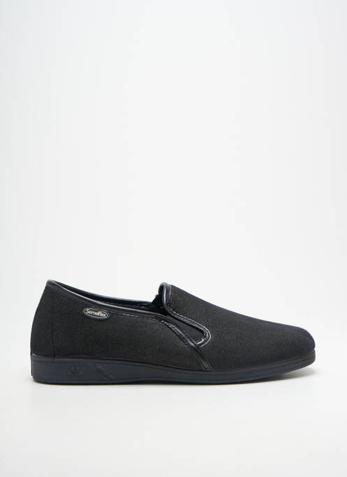 Chaussons/pantoufles bout rond bout rond noir SEMELFLEX homme