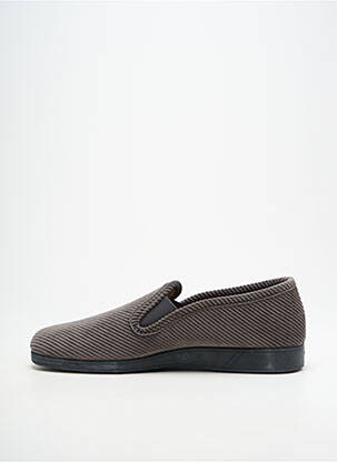 Chaussons/pantoufles bout rond bout rond gris SEMELFLEX homme