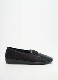 Chaussons/pantoufles bout rond talon plat jusqu'à 3cm noir SOIR ET MATIN femme