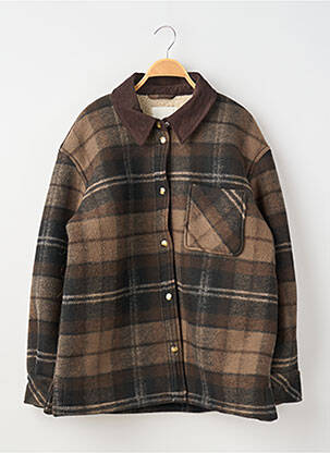 Veste casual coupe droite marron H&M femme