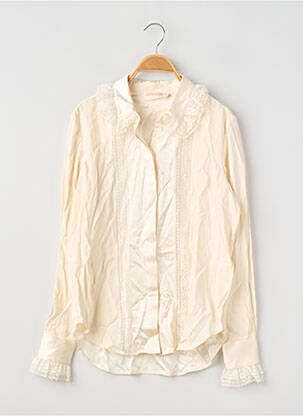 Chemisier coupe droite manches longues beige ALEXIS MABILLE femme