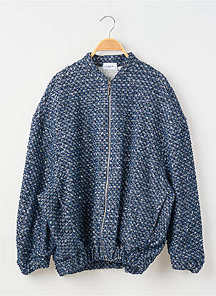 Veste casual col rond bleu L'ESSENTIEL femme