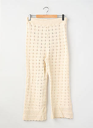Pantalon droit stretch taille normale beige BALZAC femme