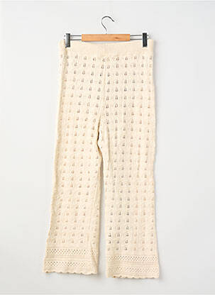 Pantalon droit stretch taille normale beige BALZAC femme