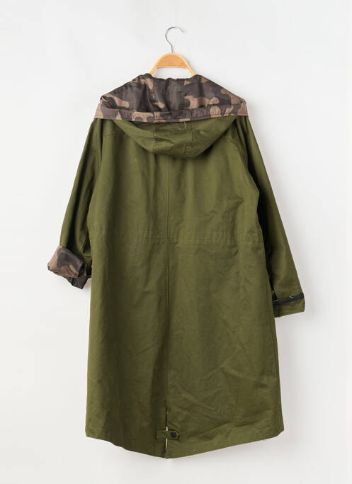 Parka manches longues a capuche vert DUALIST femme