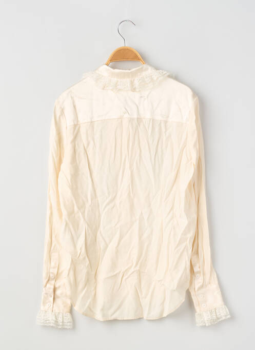 Chemisier coupe droite manches longues beige ALEXIS MABILLE femme