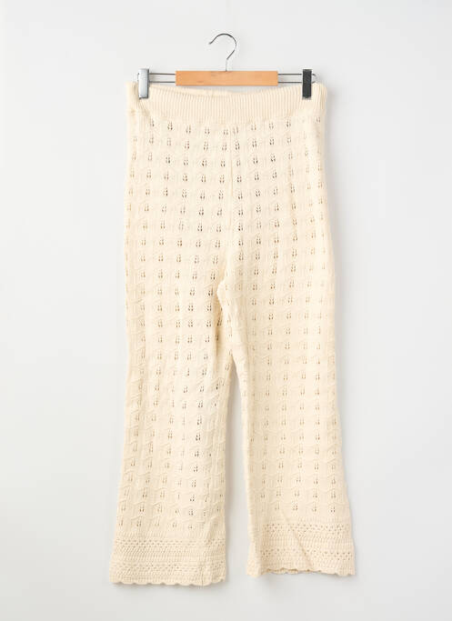 Pantalon droit stretch taille normale beige BALZAC femme