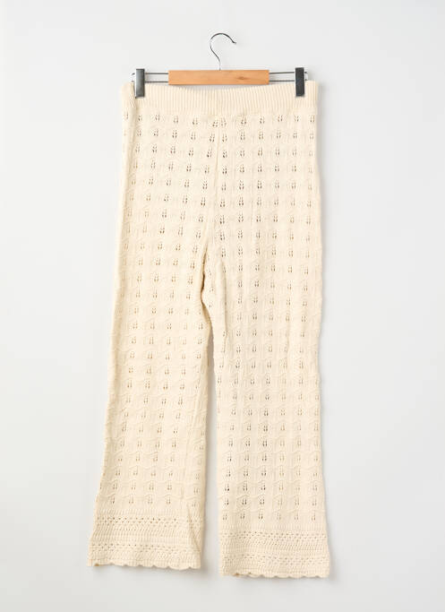 Pantalon droit stretch taille normale beige BALZAC femme
