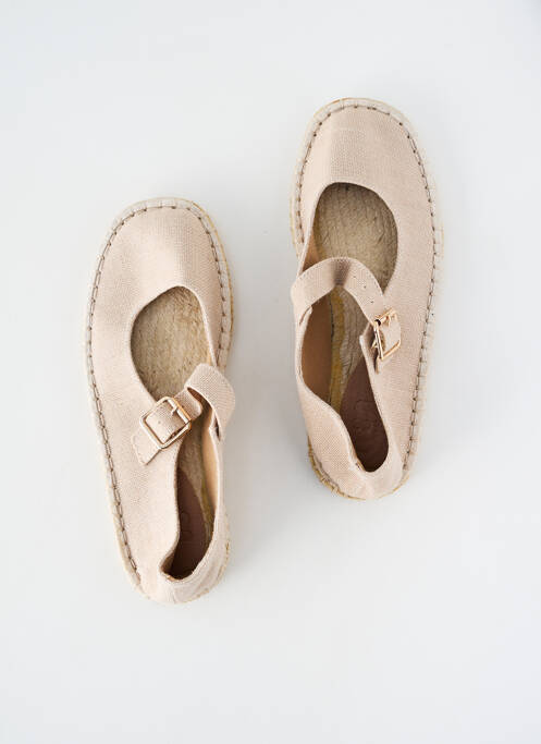 Espadrilles fermeture boucle(s) talon plat jusqu'à 3cm beige ASOS femme