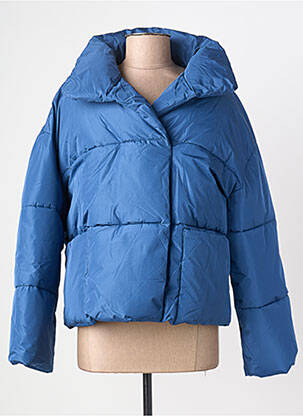 Doudoune poches sans capuche bleu THINKING MU femme
