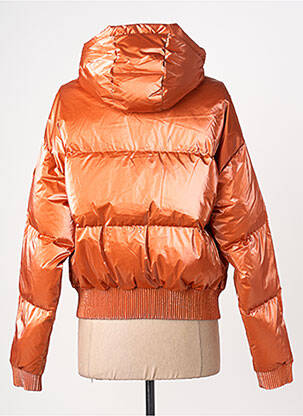 Doudoune poches a capuche orange GERTRUDE femme