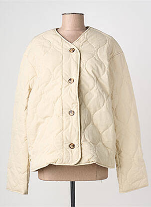 Veste casual coupe droite beige GRACE & MILA femme