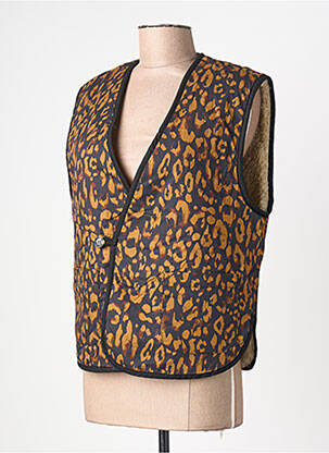 Veste casual coupe droite beige LEON & HARPER femme