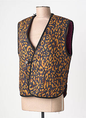 Veste casual coupe droite violet LEON & HARPER femme