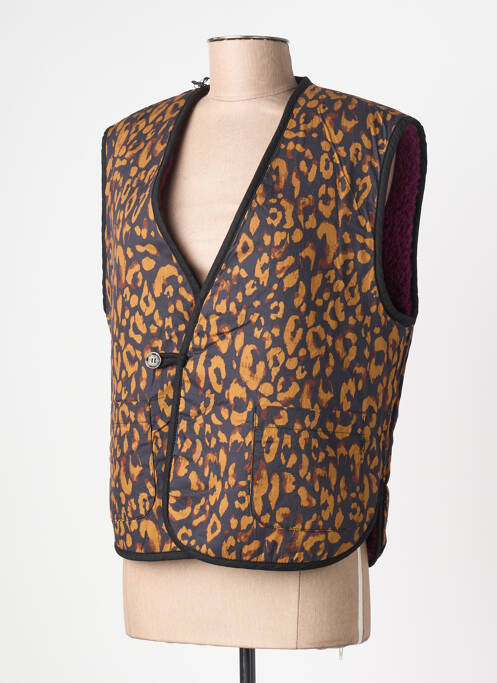 Veste casual coupe droite violet LEON & HARPER femme