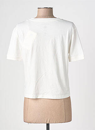 T-shirt coupe droite manches courtes blanc THINKING MU femme