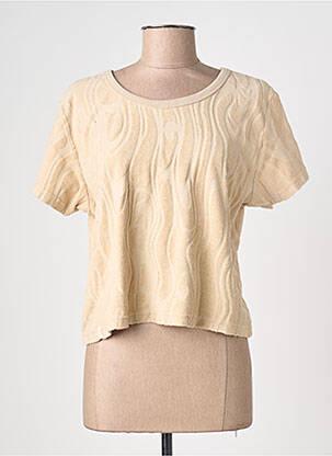 Top manches courtes manches courtes beige GRAINE femme