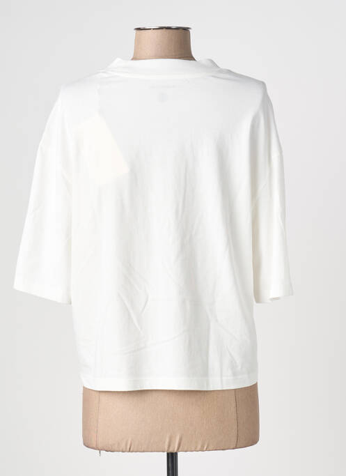 T-shirt coupe droite manches courtes blanc THINKING MU femme