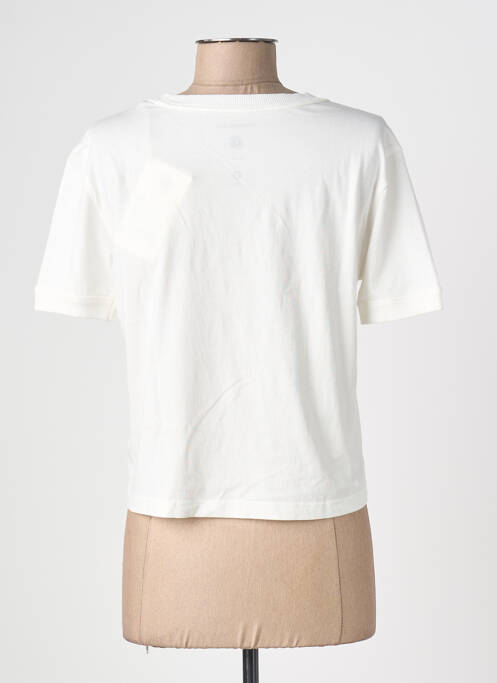 T-shirt coupe droite manches courtes blanc THINKING MU femme