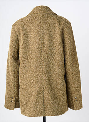 Manteau court fermeture boutonnée sur le devant sans capuche vert OBJECT femme