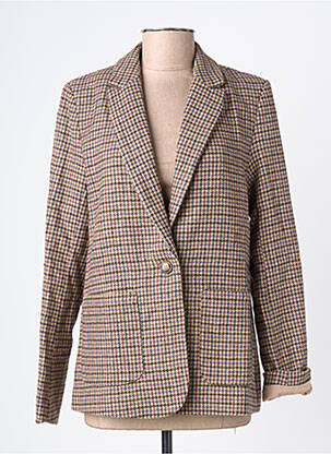 Blazer poignets boutonnés marron LA PETITE ETOILE femme