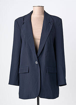 Blazer finition intérieure doublée bleu OBJECT femme
