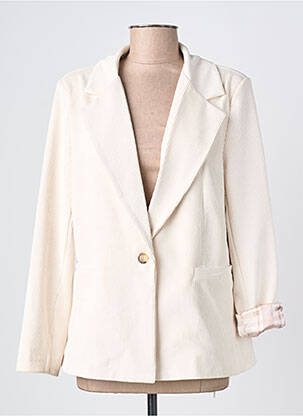 Blazer finition intérieure doublée beige PAKO LITTO femme