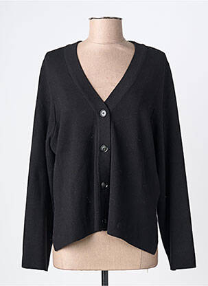 Gilet manches longues fermeture boutonnée sur le devant noir OBJECT femme
