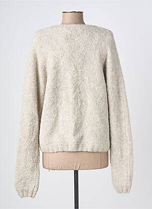 Gilet manches longues stretch beige ICHI femme
