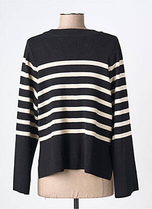 Gilet manches longues fermeture boutonnée sur le devant noir OBJECT femme