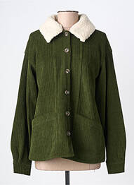 Veste casual coupe droite vert ICHI femme