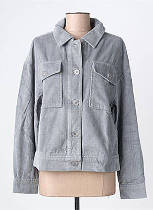 Veste casual poches gris THINKING MU femme