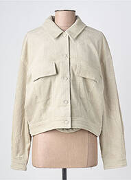 Veste casual coupe droite beige KARMA KOMA femme