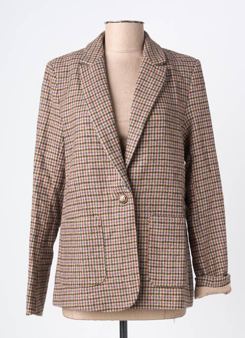 Blazer poignets boutonnés marron LA PETITE ETOILE femme