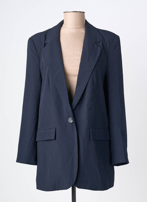 Blazer finition intérieure doublée bleu OBJECT femme