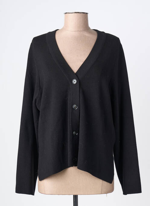 Gilet manches longues fermeture boutonnée sur le devant noir OBJECT femme
