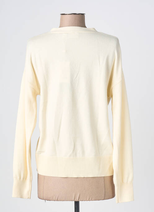 Gilet manches longues coupe cintrée beige VILA femme