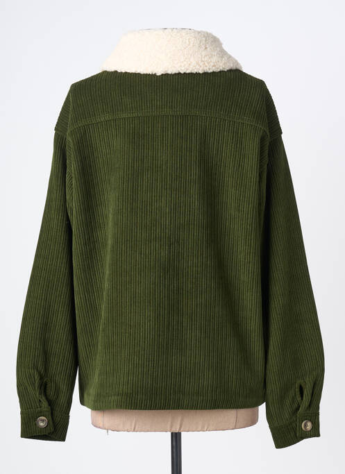 Veste casual coupe droite vert ICHI femme