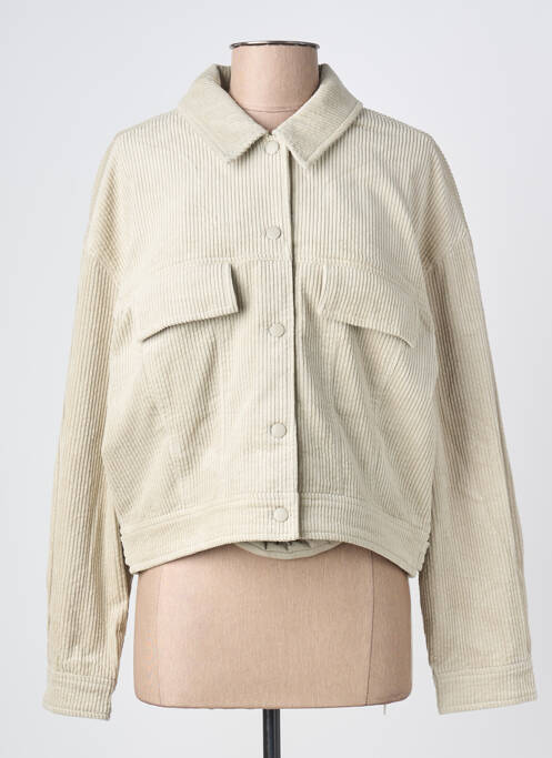 Veste casual coupe droite beige KARMA KOMA femme