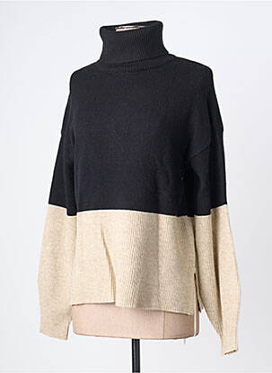 Pull coupe droite manches longues noir VILA femme