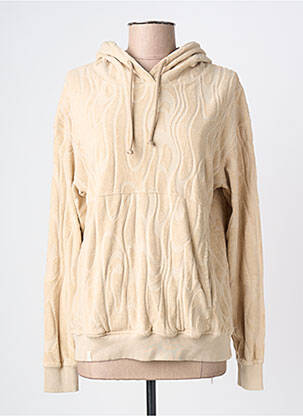 Sweat-shirt à capuche manches longues manches longues beige GRAINE femme