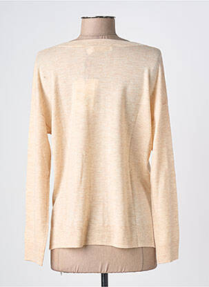 Pull col v manches longues beige LA PETITE ETOILE femme