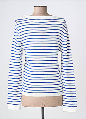 Pull coupe cintrée manches longues blanc LA PETITE ETOILE femme