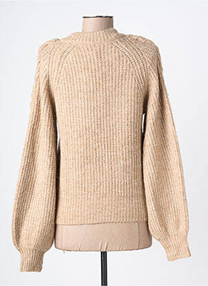 Pull coupe cintrée manches longues marron OBJECT femme