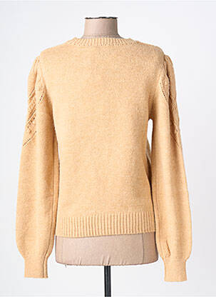 Pull coupe cintrée manches longues beige LA PETITE ETOILE femme